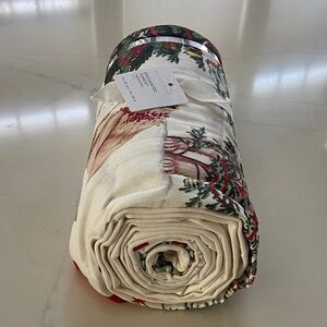 Pottery Barn Holiday table runner with Red and Green Accents